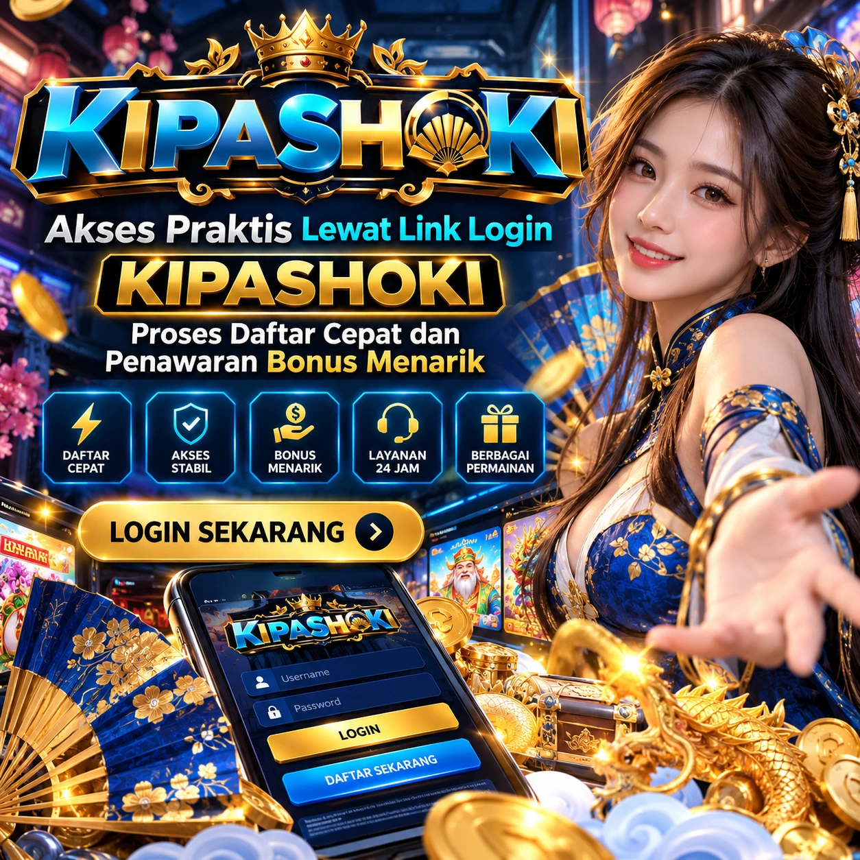 Akses Praktis Lewat Link Login KIPASHOKI Proses Daftar Cepat dan Penawaran Bonus Menarik